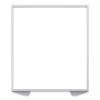 Floor Partition with Aluminum Frame, 48.06 x 2.04 x 53.86, White, Ships in 7-10 Business Days1