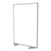Floor Partition with Aluminum Frame, 48.06 x 2.04 x 71.86, White, Ships in 7-10 Business Days1