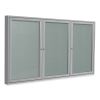 Enclosed Outdoor Bulletin Board, 72 x 36, Silver Surface, Satin Aluminum Frame, Ships in 7-10 Business Days1