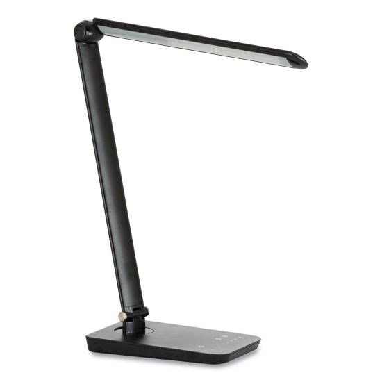 Vamp LED Wireless Charging Lamp, Multi-pivot Neck, 16.75" High, Black, Ships in 1-3 Business Days1