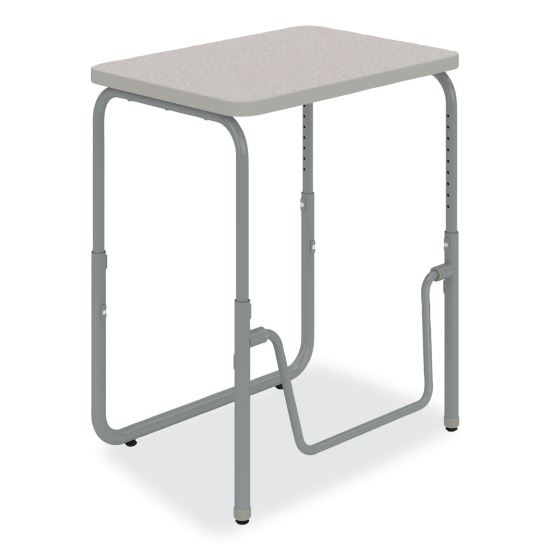 AlphaBetter 2.0 Height-Adjust Student Desk w/Pendulum Bar, 27.75 x 19.75 x 22 to 30, Pebble Gray, Ships in 1-3 Business Days1