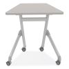 Learn Nesting Trapezoid Desk, 32.83" x 22.25" to 29.5", Gray, Ships in 1-3 Business Days1