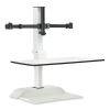 Soar Electric Desktop Sit/Stand Dual Monitor Arm, For 27" Monitors, White, Supports 10 lbs, Ships in 1-3 Business Days1