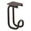 Table Hooks, 1.25 x 1.75 x 3.25, Black, 6/Pack, Ships in 1-3 Business Days1