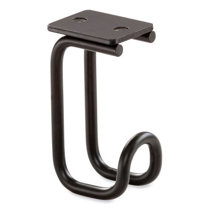 Table Hooks, 1.25 x 1.75 x 3.25, Black, 6/Pack, Ships in 1-3 Business Days1