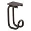 Table Hooks, 1.25 x 1.75 x 3.25, Black, 6/Pack, Ships in 1-3 Business Days1
