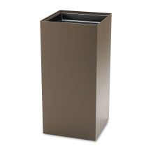 Public Square Recycling Receptacles, 31 gal, Steel, Brown, Ships in 1-3 Business Days1