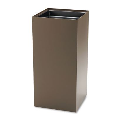 Public Square Recycling Receptacles, 31 gal, Steel, Brown, Ships in 1-3 Business Days1