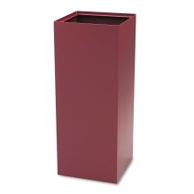 Public Square Recycling Receptacles, Can Recycling, 37 gal, Steel, Burgundy, Ships in 1-3 Business Days1