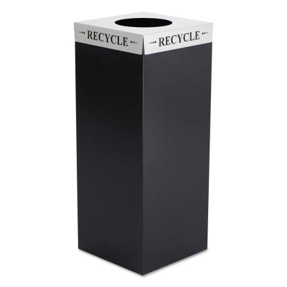 Square-Fecta Lid, Recycle, 15.5w x 15.5d x 3h, Silver, Ships in 1-3 Business Days1