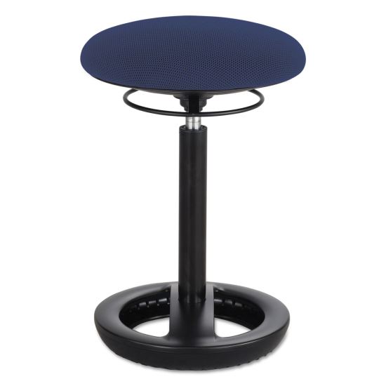 Twixt Desk Height Ergonomic Stool, Supports Up to 250lb, 22.5" Seat Height, Blue Seat, Black Base, Ships in 1-3 Business Days1