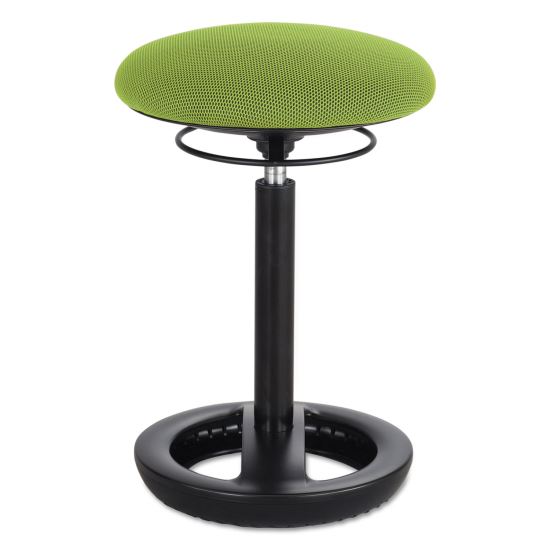 Twixt Desk Height Ergonomic Stool, Supports Up to 250 lb, 22.5" High Green Seat, Black Base, Ships in 1-3 Business Days1