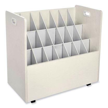 Mobile Roll File, 21 Compartments, 30.25w x 15.75d x 29.25h, Tan, Ships in 1-3 Business Days1