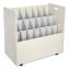 Mobile Roll File, 21 Compartments, 30.25w x 15.75d x 29.25h, Tan, Ships in 1-3 Business Days1