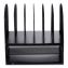 Powered Onyx Desk Organizer w/2 Horizontal and 6 Upright Sections, Letter, 13.5 x 11.5 x 13, Black,Ships in 1-3 Business Days1