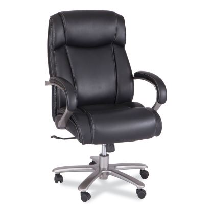 Lineage Big & Tall High Back Task Chair, Max 500 lb, 20.5" to 24.25" High Black Seat, Chrome Base, Ships in 1-3 Business Days1