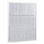 Luxe Magazine Rack, 9 Compartments, 31.75w x 5d x 41h, Clear/Silver, Ships in 1-3 Business Days1