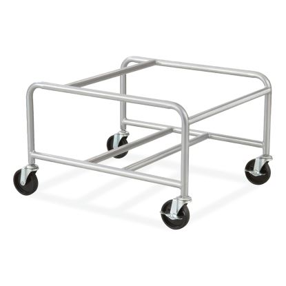 Sled Base Stack Chair Cart, Metal, 500 lb Capacity, 23.5" x 27.5" x 17", Silver, Ships in 1-3 Business Days1