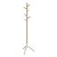 Resi Standing Coat Tree, 6 Hook, 17.25w x 17.25d x 69.5h, White, Ships in 1-3 Business Days1