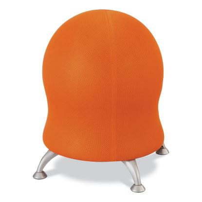 Zenergy Ball Chair, Backless, Supports Up to 250 lb, Orange Fabric, Ships in 1-3 Business Days1