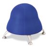 Runtz Ball Chair, Backless, Supports Up to 250 lb, Blue Fabric Seat, Silver Base, Ships in 1-3 Business Days1