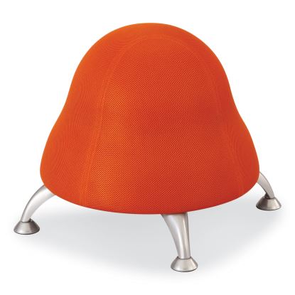 Runtz Ball Chair, Backless, Supports Up to 250 lb, Orange Fabric Seat, Silver Base, Ships in 1-3 Business Days1