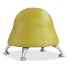 Runtz Ball Chair, Backless, Supports Up to 250 lb, Green Vinyl Seat, Silver Base, Ships in 1-3 Business Days1