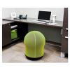 Zenergy Swivel Ball Chair, Backless, Supports Up to 250 lb, Green Seat, Black Base, Ships in 1-3 Business Days2