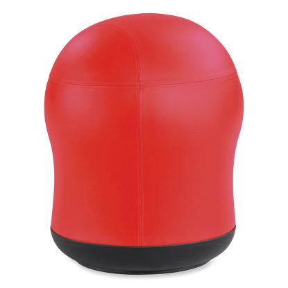 Zenergy Swivel Ball Chair, Backless, Supports Up to 250 lb, Red Vinyl, Ships in 1-3 Business Days1