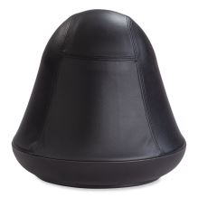 Runtz Swivel Ball Chair, Backless, Supports Up to 250 lb, Black Vinyl, Ships in 1-3 Business Days1
