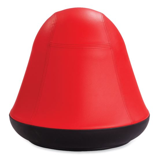 Runtz Swivel Ball Chair, Backless, Supports Up to 250 lb, Red Vinyl, Ships in 1-3 Business Days1