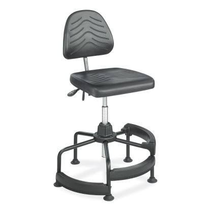 Task Master Deluxe Industrial Chair, Supports Up to 250 lb, 17" to 35" Seat Height, Black, Ships in 1-3 Business Days1