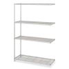 Industrial Add-On Unit, Four-Shelf, 48w x 18d x 72h, Steel, Metallic Gray, Ships in 1-3 Business Days1