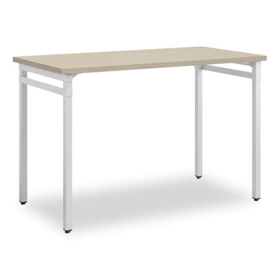 Ready Home Office Desk, 45.5" x 23.5" to 29.5", Beige/White, Ships in 1-3 Business Days1