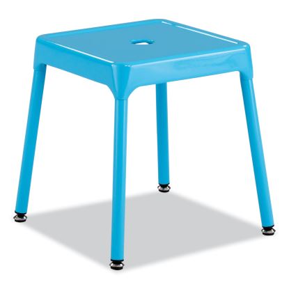 Steel Guest Stool, Backless, Supports Up to 275 lb, 15" to 15.5" Seat Height, Baby BlueSeat/Base, Ships in 1-3 Business Days1