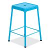 Steel Counter Stool, Backless, Supports Up to 250 lb, 25" High BabyBlue Seat, BabyBlue Base, Ships in 1-3 Business Days1