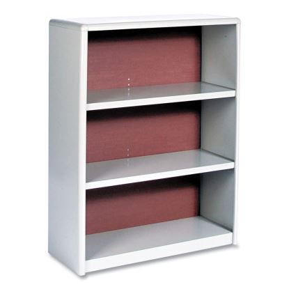ValueMate Economy Bookcase, Three-Shelf, 31.75w x 13.5d x 41h, Gray, Ships in 1-3 Business Days1