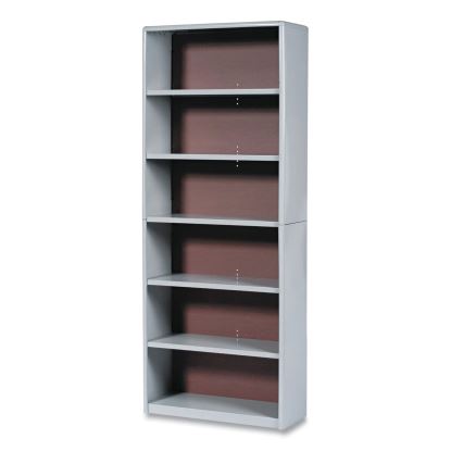ValueMate Economy Bookcase, Six-Shelf, 31.75w x 13.5d x 80h, Gray, Ships in 1-3 Business Days1