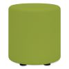 Learn Cylinder Vinyl Ottoman, 15" dia x 18"h, Green, Ships in 1-3 Business Days1