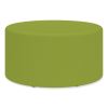 Learn 30" Cylinder Vinyl Ottoman, 30w x 30d x 18h, Green, Ships in 1-3 Business Days1