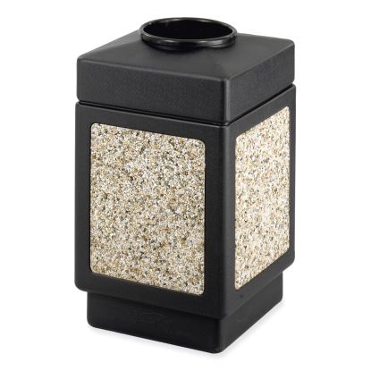Canmeleon Aggregate Panel Receptacles, Top-Open, 38 gal, Polyethylene, Black, Ships in 1-3 Business Days1