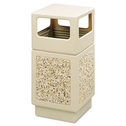 Canmeleon Aggregate Panel Receptacles, Side-Open, 38 gal, Polyethylene, Tan, Ships in 1-3 Business Days1