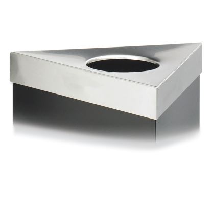 Trifecta Waste Receptacle Lid, No Inscription, 20w x 20d x 3h, Stainless Steel, Ships in 1-3 Business Days1