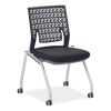 Thesis Training Chair w/Flex Back, Support Up to 250 lb, 18" High Black Seat, Gray Base, 2/Carton, Ships in 1-3 Business Days1