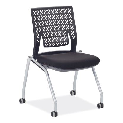 Thesis Training Chair w/Flex Back, Support Up to 250 lb, 18" High Black Seat, Gray Base, 2/Carton, Ships in 1-3 Business Days1
