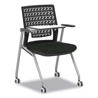 Thesis Training Chair w/Flex Back and Tablet, Max 250 lb, 18" High Black Seat, Gray Base, 2/Carton,Ships in 1-3 Business Days1