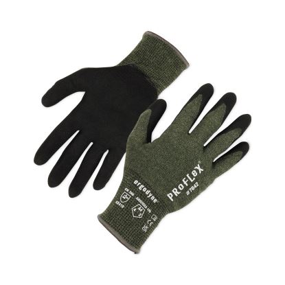 ProFlex 7042 ANSI A4 Nitrile-Coated CR Gloves, Green, Large, Pair, Ships in 1-3 Business Days1