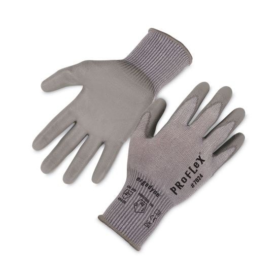 ProFlex 7024 ANSI A2 PU Coated CR Gloves, Gray, Small, 12 Pairs/Pack, Ships in 1-3 Business Days1