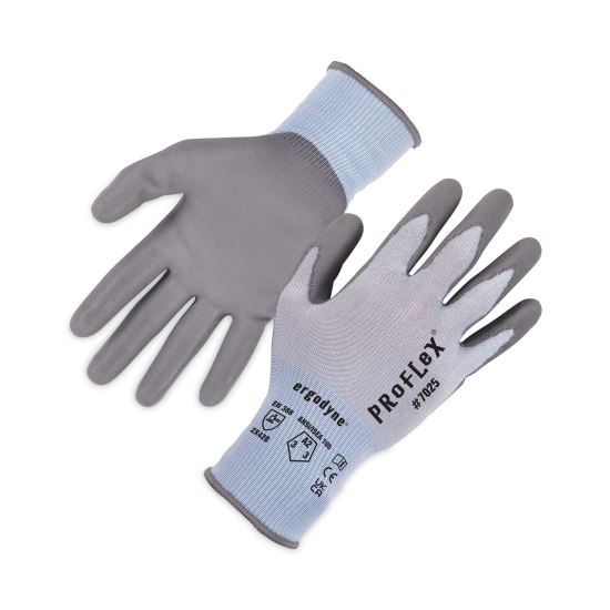 ProFlex 7025 ANSI A2 PU Coated CR Gloves, Blue, Small, Pair, Ships in 1-3 Business Days1