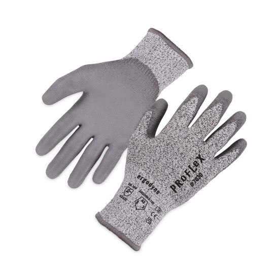 ProFlex 7030 ANSI A3 PU Coated CR Gloves, Gray, Medium, 12 Pairs/Pack, Ships in 1-3 Business Days1